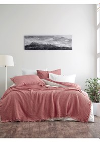 Resim Somon 4 Katlı Müslin %100 Pamuklu Pike - Yatak Örtüsü - Tv Battan Somon 