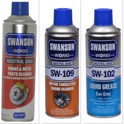 Resim SWANSON WORKS Balata Sprey Motor Temizleyici Sprey Gres Bakım Set 