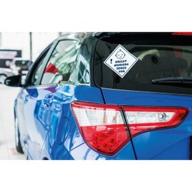 Resim starthediyelik ARABADA BEBEK VAR STICKER-3 