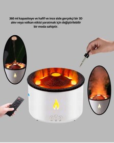 Resim Marsilyan Volkan Efektli Aroma Difüzörü – Sessiz Çalışma Otomatik Kapanma ve LED Işı - FKU8282-1130 