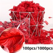 Resim 100/1000 Adet Yapay Gül Yaprağı, Sevgililer Günü ve Düğün için Çiçek Dekoru, Plastik Gül Yaprakları, Pil Gerektirmez, Genel Olarak Fırsatlara Uygundur 