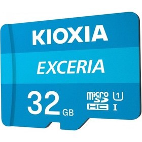 Resim Kioxia Exceria LMEX1L032GG2 32 GB MicroSDHC UHS-I Class 10 Hafıza Kartı + Adaptör 