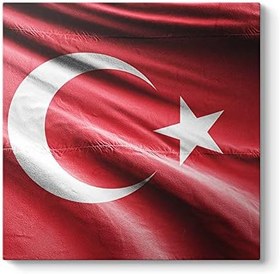 Resim tabloshop Dalgalanan Türk Bayrağı 70 x 70 