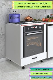 Resim Kenzlife ankastre modülü kabini kerim byz fırın ocak dolabı 70 cmye kadar ocak için uyumlu 