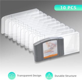Resim Mcbazel LOT 10 Clear Case Sleeve Protector for Nintendo N64 Games Cartridge (Set of 10) 