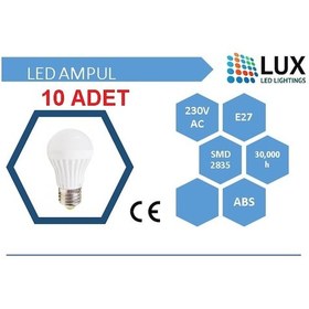 Resim 10 Adet 5W Led Ampul 