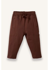 Resim Defacto Wide Leg Beli Lastikli Eşofman Altı Erkek Bebek G7281a526spbn319 Kahve-bn319 