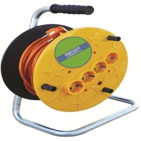 Resim stepline 4lü Grup Makaralı Uzatma Kablo 3x1.5 20mt 