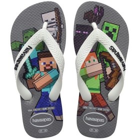 Resim Havaianas Kids Minecraft Çocuk Parmak Arası Terlik 4145125 Gri 