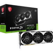 Resim MSI VGA GEFORCE RTX 4070 TI VENTUS 3X E 12G OC RTX4070 TI 12GB GDDR6X 192B DX12 PCIE 4.0 X16 (3XDP 1XHDMI) 