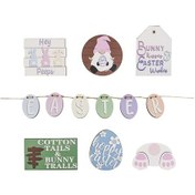 Resim Suntek Paskalya Katmanlı Tepsi Dekor Rustik Ahşap Süsler 