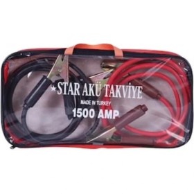 Resim Ultra Güçlü Araba Akü Takviye Kablosu - 1500 Amper Çantalı 