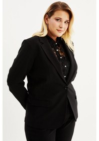 Resim Myline Astarlı Blazer Ceket - Siyah 
