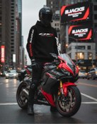 Resim BJACKS Motorsports Wear Honda Racing Motorcu Hoodie – Gücün ve Tutkunun Sembolü 