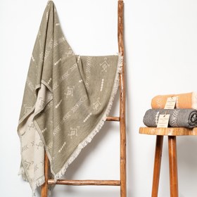 Resim Natura Peştemal, 100x180cm - Haki Natura 