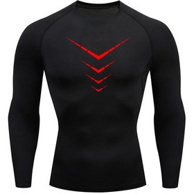 Resim Jason Rain Trailerkek Sıkıştırma Kısa Kollu Tişört - Koşu, Antrenman Ve Vücut Geliştirme İçin Nefes Alabilir Spor Giyimturuncu Turuncu 