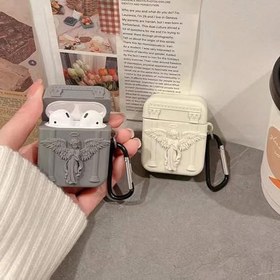 Resim Microsonic AirPods 1. Nesil / 2. Nesil için Kılıf Cartoon Figürlü Silikon Crtn-Fgr-Pry-Angl-Gri [AirPods 1/2 ile Uyumlu Kılıf - Gri - Koyu Gri] 