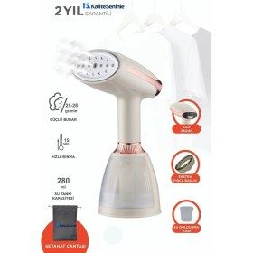 Resim Taşınabilir Buharlı Dikey Ütü, Seyahat Boy, Pratik ve Yeni Nesil Teknoloji 