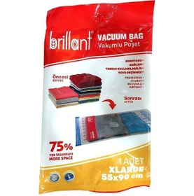 Resim Brillant Vakumlu Hurç, 2li Set, Xlarge Boy 55x90 Şeffaf 
