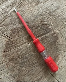 Resim Unior Elektrik Kontrol Kalemi Büyük Düz Uçlu Tornavida 180mm 