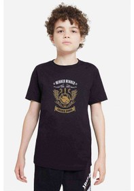 Resim Pubg Chicken Dinner Baskılı Unisex Çocuk Siyah T-Shirt (528343875) 