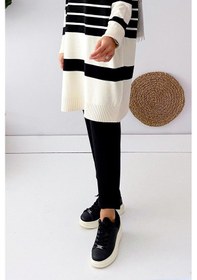 Resim İp Detay Havuç Pantolon - Siyah Siyah 