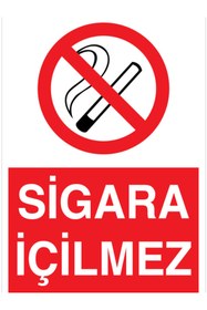 Resim Uytab Sigara İçilmez Uyarı Tabelası - 70x100 Alüminyum Kompozit Panel - SİG34 