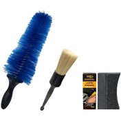 Resim Detay Temizlik Fırçası + Jant Temizleme Fırçası + Lastik Süngeri 