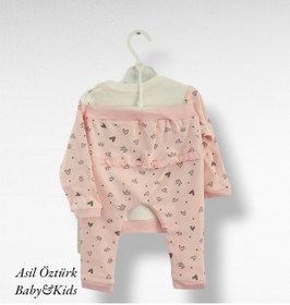 Resim Bebengo Kız Bebek Alt Üst Pijama Takımı Patiksiz Fırfır Detaylı Antialerjik 