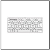 Resim Logıtech K380s, Pebble Keys 2, Beyaz, 920-011860, Bluetooth, Türkçe, Q, Multimedya, Mini Klavye 