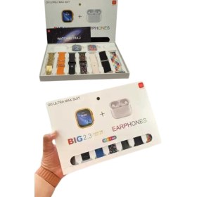 Resim 9 Ultra Akıllı Saat 49MM 2inç Ekran 7 Kordonlu ve Bluetooth Kulaklık 