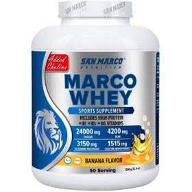 Resim San Marco Nutrition Marco Whey Muz Aromalı 1500 Gr 