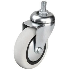 Resim 352 - 75x25 Mm Pvc Makaralı Vidalı Teker 4 Adet 