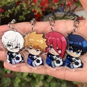 Resim 2D Düz 5.5cm Anime BLUE LOCK Chigiri Hyoma Isagi Yoichi Cosplay Aksesuar Rozeti Anahtarlık Kolye Karikatür Kostüm Hayran Hediyesi, 2D Düz 