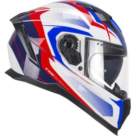 Resim Cgm 311 G Blast Sport Kapalı Motosiklet Kaskı Beyaz Mavi L 