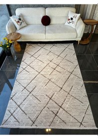 Resim Still Halı Salon, Oturma, Yatak Odası Halısı Desen Kodu 77229-070 Bej 