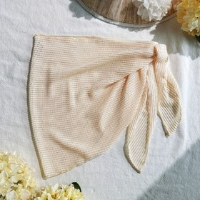 Resim Yan Bağlamalı Kadınlar İçin Şık Yarı Saydam Etek - Yüksek Esneklikli Kumaş, Nefes Alabilir Kesik Tasarım, Makinede Yıkanabilir Günlük ve Resmi Giyim için Moda Aksesuarı, Zarif Dokusu 