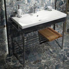 Resim Restel Porselen Lavabo 5656 - PVD Gold 