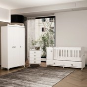 Resim Garaj Home Pırlanta Gri Yıldız 3 Kapaklı Bebek Odası 