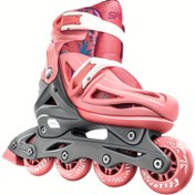 Resim Unisex Çocuk Profesyonel Inline Patenler, Erkek Ve Kız Çocuklar Için Rahat Kaymayan Nefes Alabilen Rahat Paten Ayakkabıları, Açık Hava Aktiviteleri Için 
