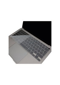 Resim Apple Uyumlu MacBook Air M1 13.3inç Klavye Koruyucu Touchıd'li Us-abd İngilizce A2179 A2337 İle Şeffaf 