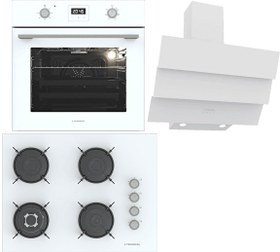 Resim Beyaz Ankastre Set (BO O64D5C W - BH P7194C W - CH S6532C WW) 