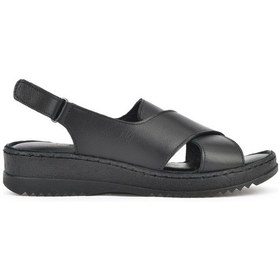 Resim Ziya, Kadın Hakiki Deri Sandalet 1511051z036 Siyah 1511051z036 000 Siyah 