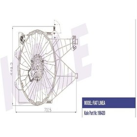 Resim Kale Fan Motoru 013501005 Lınea 1.6 Ac KNO-KALE-013501005 