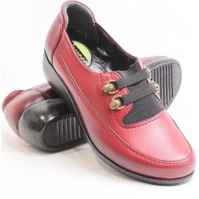 Resim Obucca Bordo Deri Streçli Jelli Taban Ortopedik Günlük Ayakkabı Bordo 