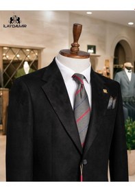 Resim İlayda Emir İtalyan Kesim Blazer Erkek Süet Ceket Tarçın 