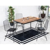 Resim Ressa Home 60x120 Ekin 4 Kişilik Mutfak Masa Takımı- Yemek Masa Takımı 