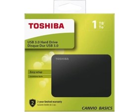 Resim Toshiba 1tb Canvio Basic 2.5" Siyah Taşınabilir Disk HDTB410EK3AA 