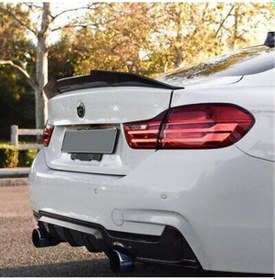 Resim Bmw F-32 Psm Boyalı Piano Black Spoiler 