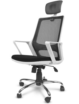 Yarenofıs Ofis Fileli Müdür Beyaz Kasa Büro Sandalye Lüks Estetik Koltuk